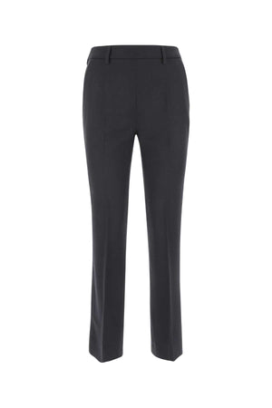 PRADA Elegant Wool Cigarette Pant for Women - Midnight Blue