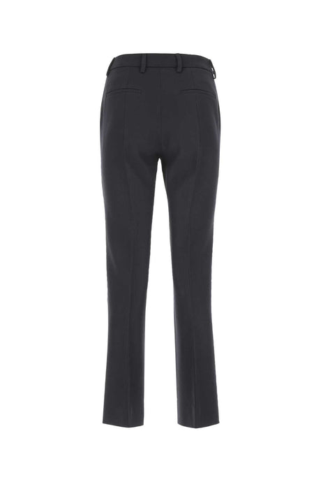 PRADA Elegant Wool Cigarette Pant for Women - Midnight Blue