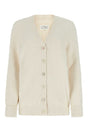 MAISON MARGIELA Ivory Cotton Blend Oversized Cardigan