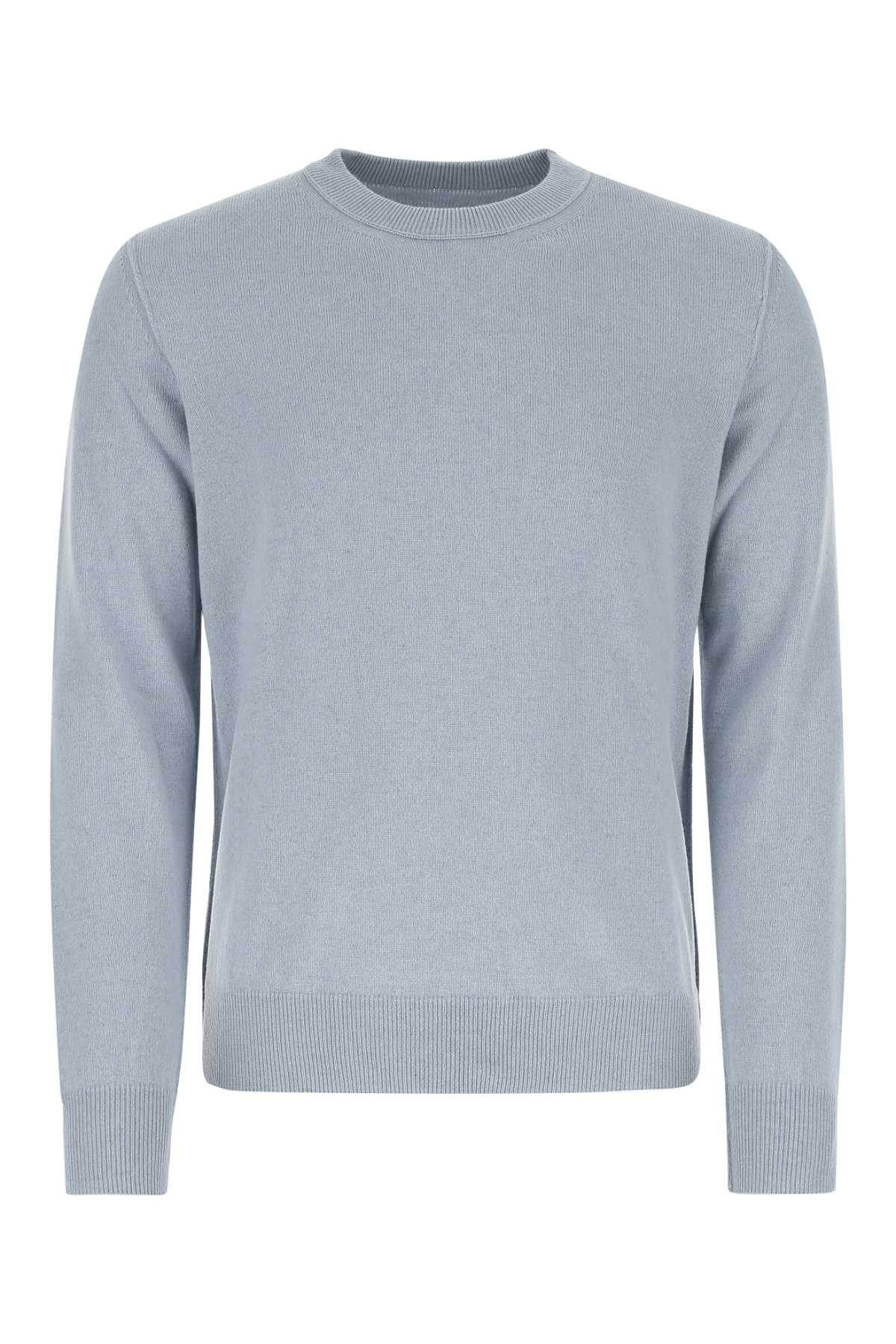 MAISON MARGIELA Light Blue Cashmere Sweater for Men - 24W