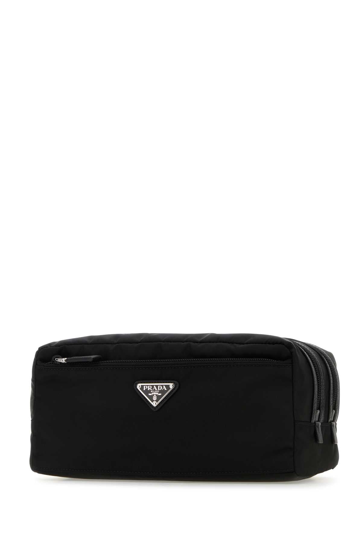 PRADA Men's Black Mini Beauty Case - 26x14x11 cm