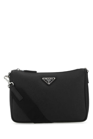 PRADA Leather Crossbody Handbag - 24 cm x 17 cm x 5 cm