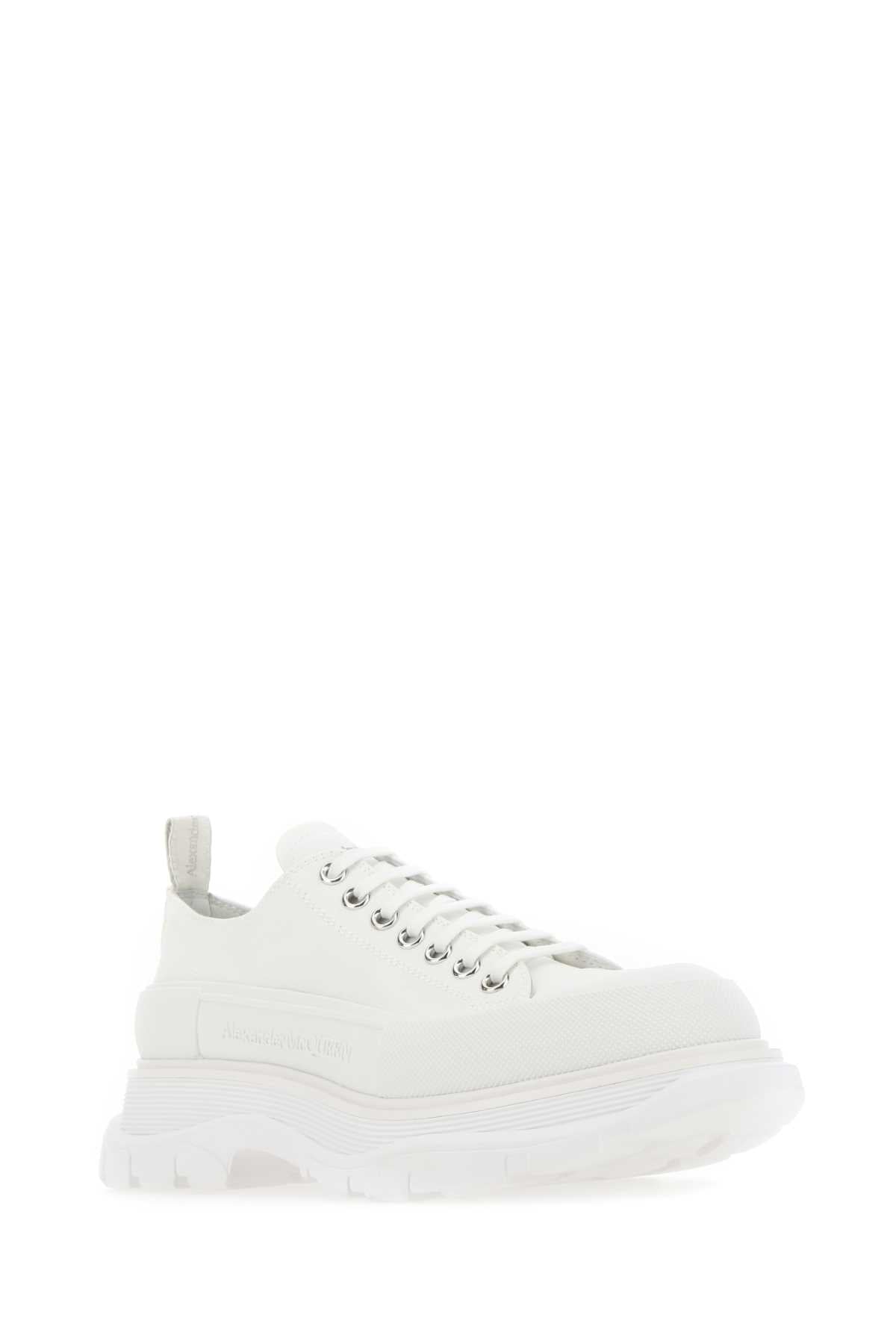 ALEXANDER MCQUEEN Sleek Canvas Tread Slick Sneakers