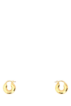 JIL SANDER Gold Metal Mini Earrings