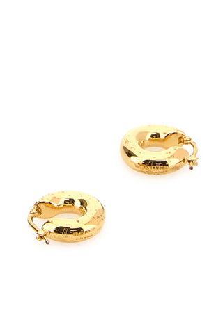 JIL SANDER Gold Metal Mini Earrings