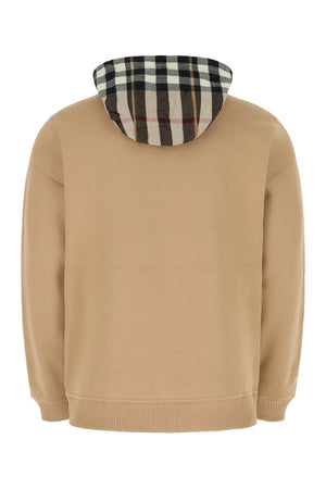 BURBERRY Beige Cotton Blend Sweatshirt for Men