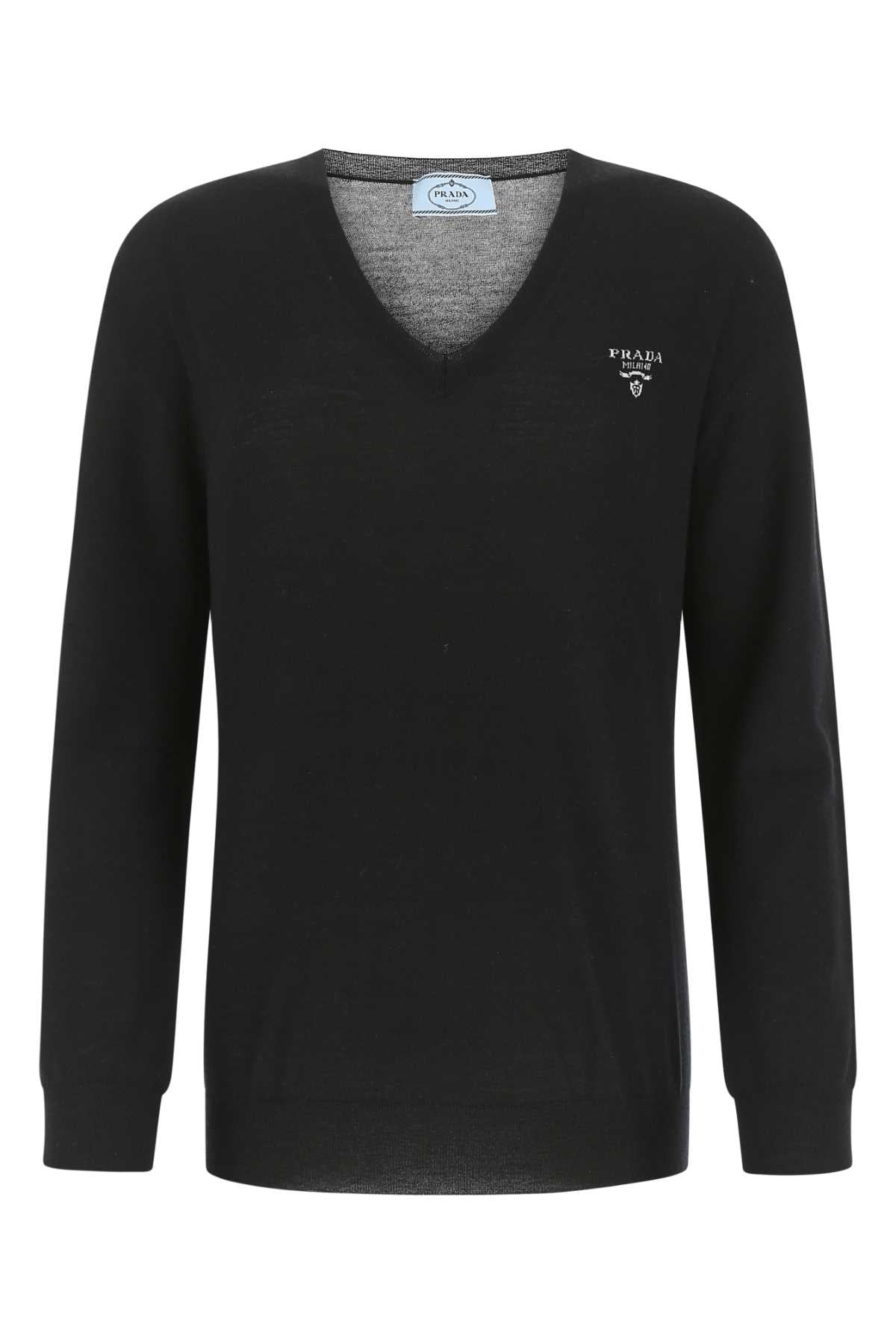 PRADA Luxurious Cashmere Blend Sweater - Black