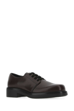 PRADA Luxe Leather Lace-Up Shoes for Him