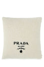 PRADA Eco-Friendly Mini Ivory Faux Fur Pillow