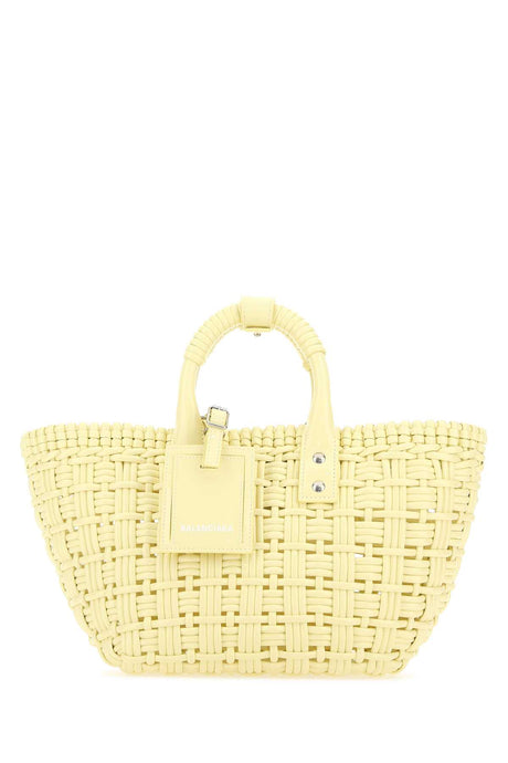 BALENCIAGA Pastel Yellow Mini Bistro XS Handbag