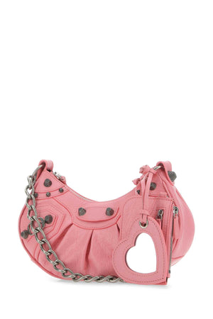 BALENCIAGA Mini Pink Nappa Leather Crossbody Handbag