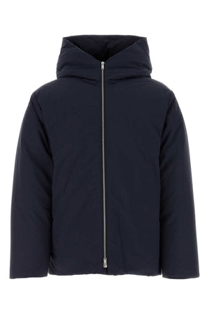 JIL SANDER Navy Blue Polyester Down Jacket for Men