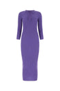 MOSCHINO Chic Purple Wool Long Dress for Women