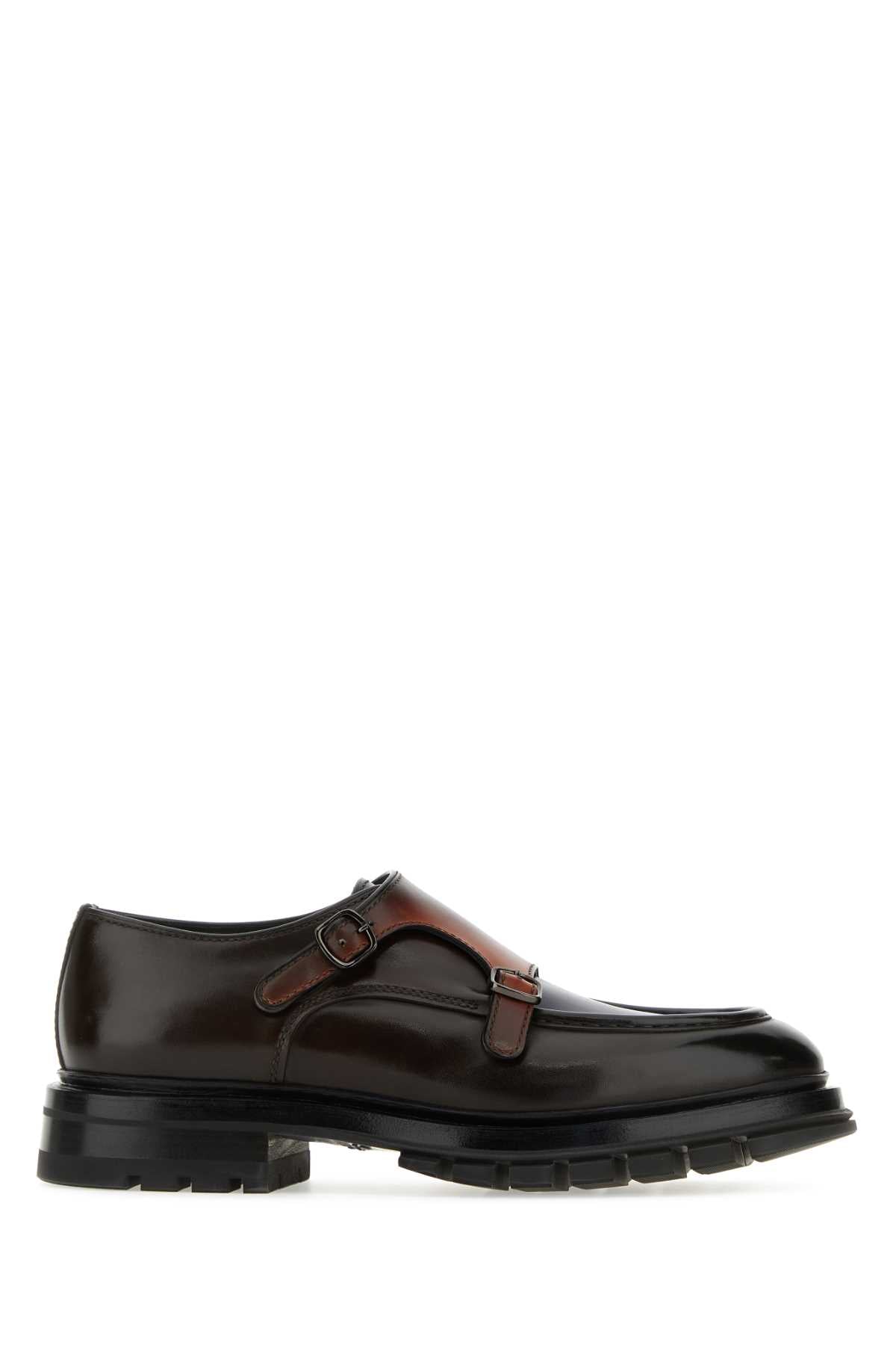 SANTONI Multicolor Leather Loafers for Men