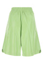 BOTTEGA VENETA Chic Pastel Green Leather Shorts