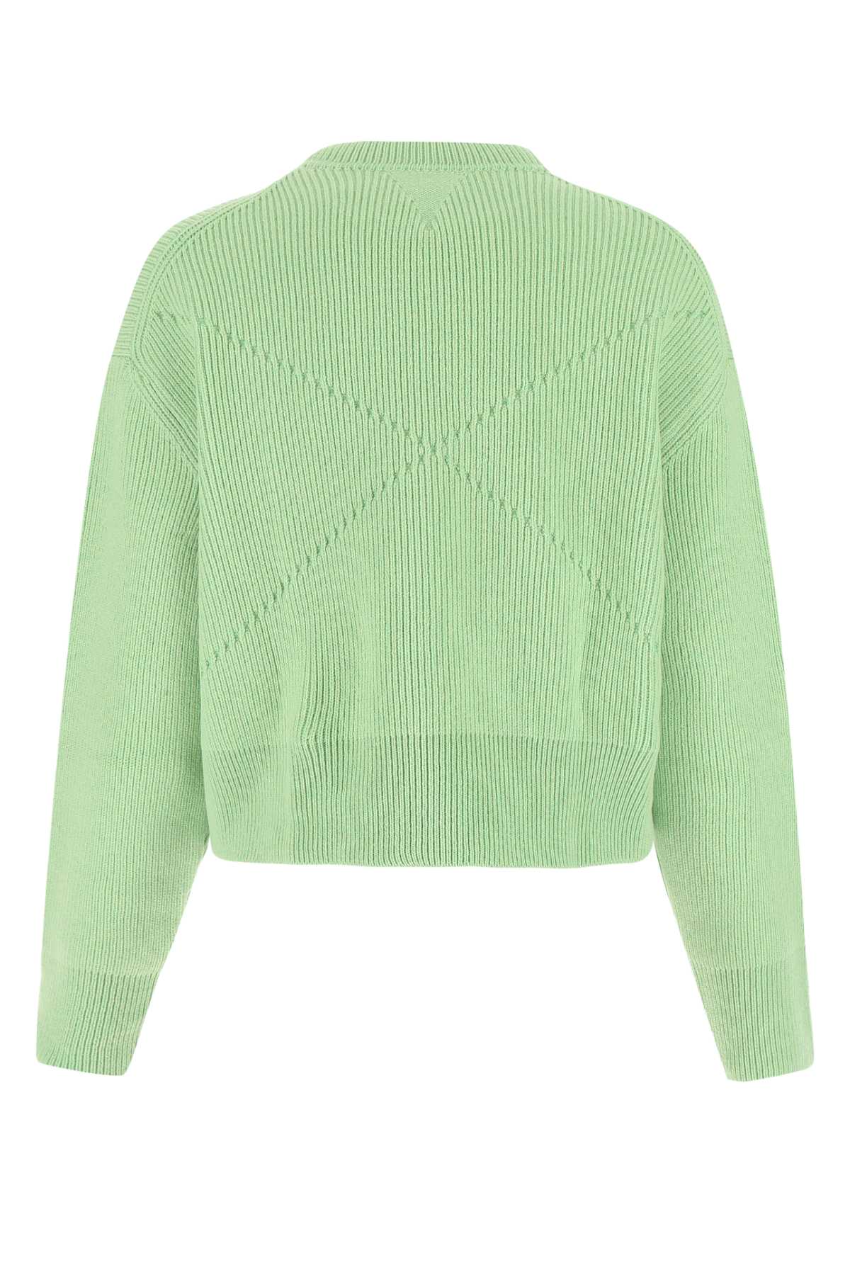 BOTTEGA VENETA Pastel Green Stretch Cashmere Blend Sweater for Women