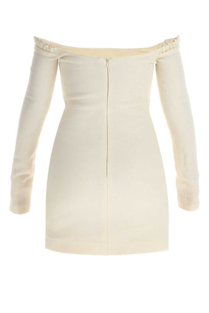 KHAITE Ivory Wool Mini Dress for Women