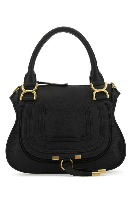 CHLOE Medium Leather Handbag with Golden Accents