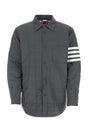 THOM BROWNE Men's Dark Grey Polyester Down Jacket