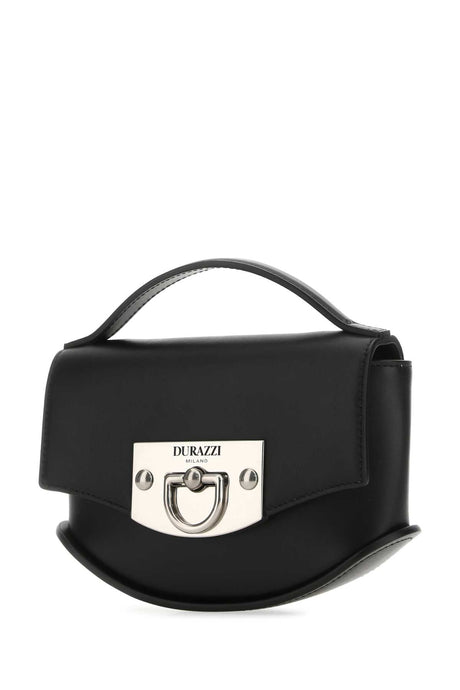 DURAZZI Mini Swing Handbag in Chic Black Leather