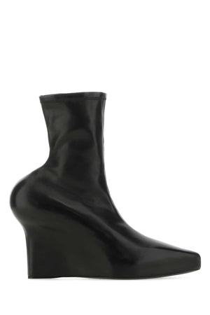 GIVENCHY Chic Black Ankle Boots with 8 cm Wedge for Women