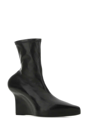 GIVENCHY Chic Black Ankle Boots with 8 cm Wedge for Women