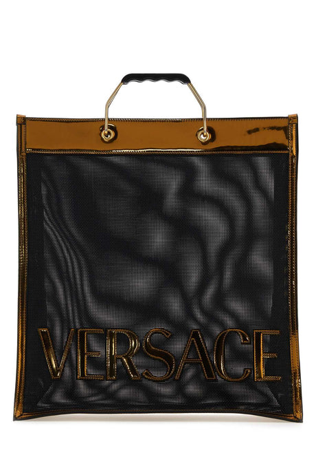 VERSACE Mesh Shopping Handbag for Men