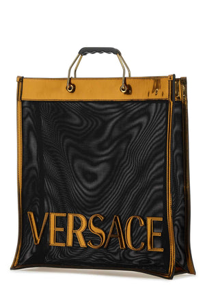 VERSACE Mesh Shopping Handbag for Men