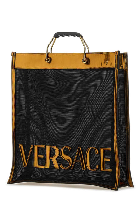 VERSACE Mesh Shopping Handbag for Men