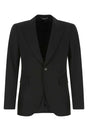 DOLCE & GABBANA Men's Black Stretch Polyester Blazer