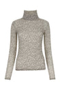 SAINT LAURENT Animal Print Wool Top for Women