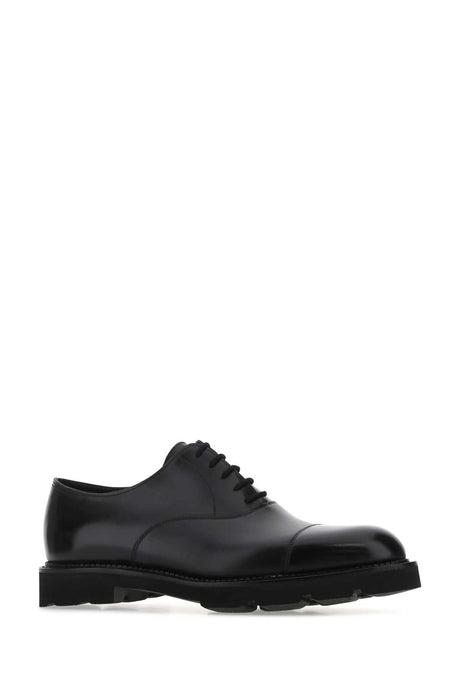 JOHN LOBB Classic Black Leather Lace-Up Shoes for Men