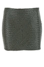 BOTTEGA VENETA Chic Leather Mini Skirt for Women