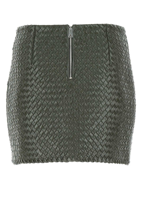 BOTTEGA VENETA Chic Leather Mini Skirt for Women