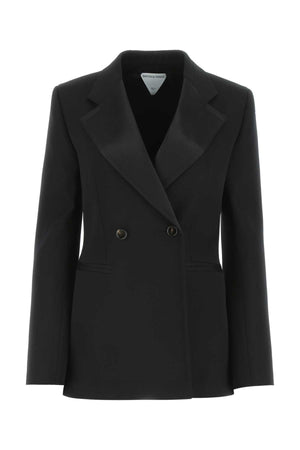 BOTTEGA VENETA Sophisticated Black Wool Blazer for Women