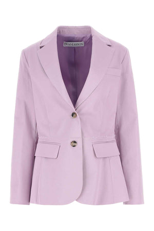 JW ANDERSON Lilac Stretch Cotton Blazer