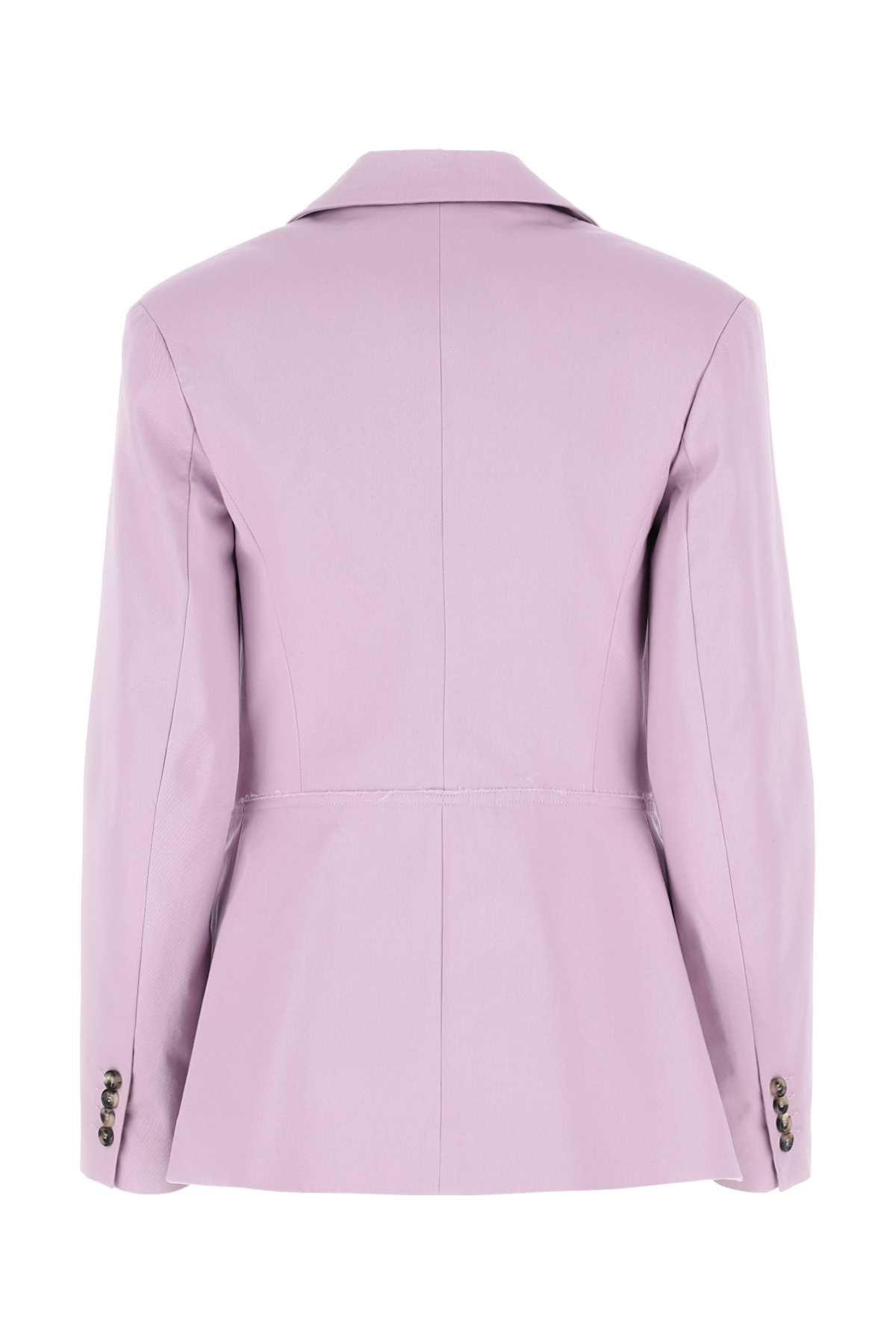 JW ANDERSON Lilac Stretch Cotton Blazer