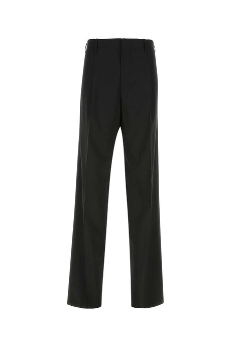 VERSACE Elegant Black Stretch Wool Pants for Men