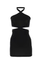 T BY ALEXANDER WANG Stylish Black Viscose Knit Mini Dress