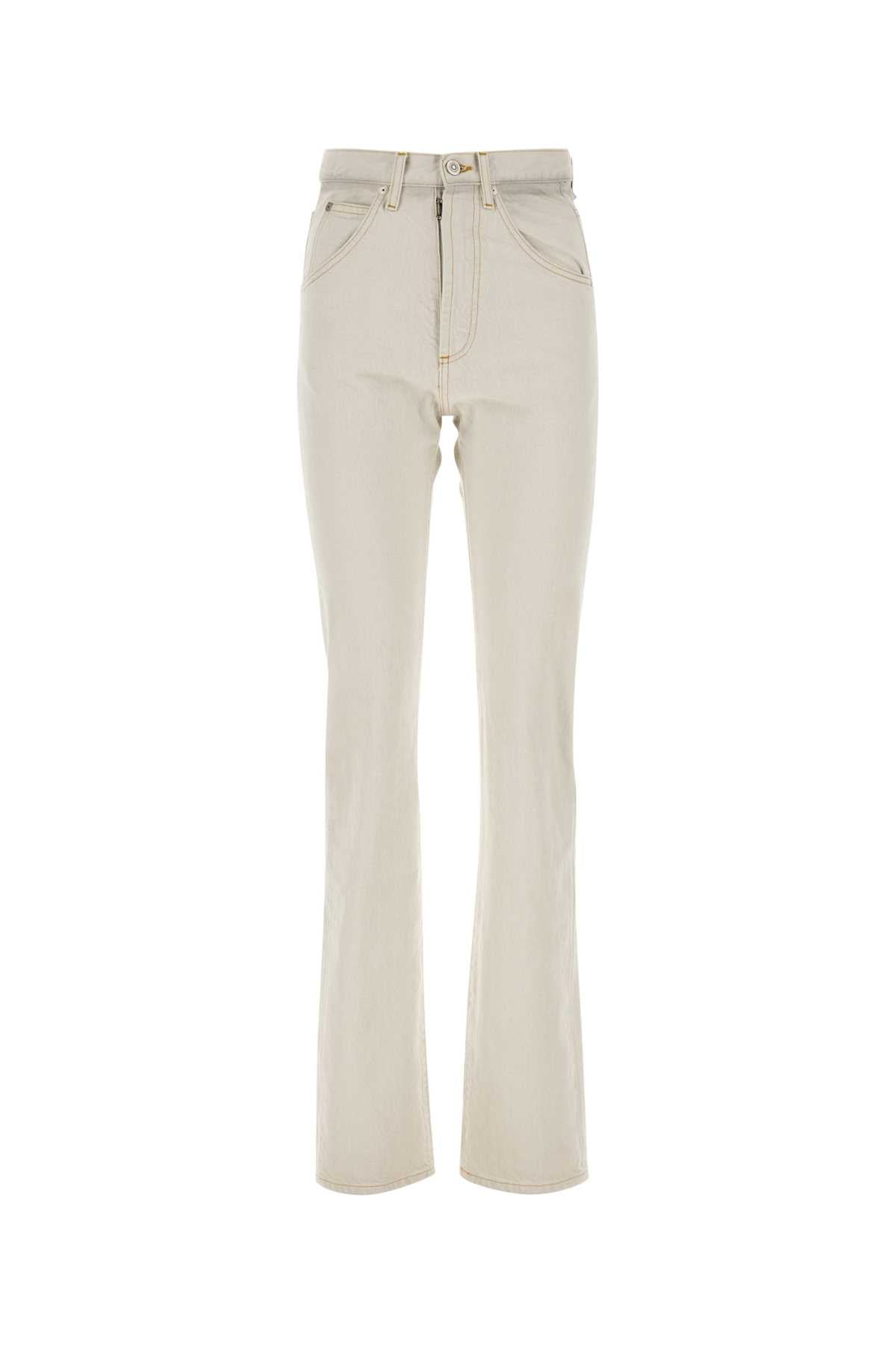 MAISON MARGIELA Chalk Denim Jeans for Women - 2024 Style