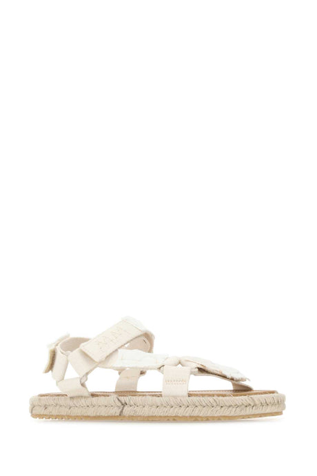 MAISON MARGIELA White Canvas Trekking Sandals for Men