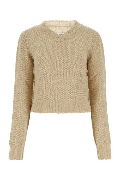 MAISON MARGIELA Chic Beige Hemp Sweater for Women