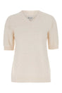 MAISON MARGIELA Ivory Cotton Blend Sweater for Women