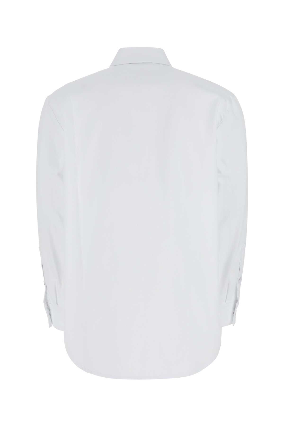 RAF SIMONS Classic White Denim Shirt for Men