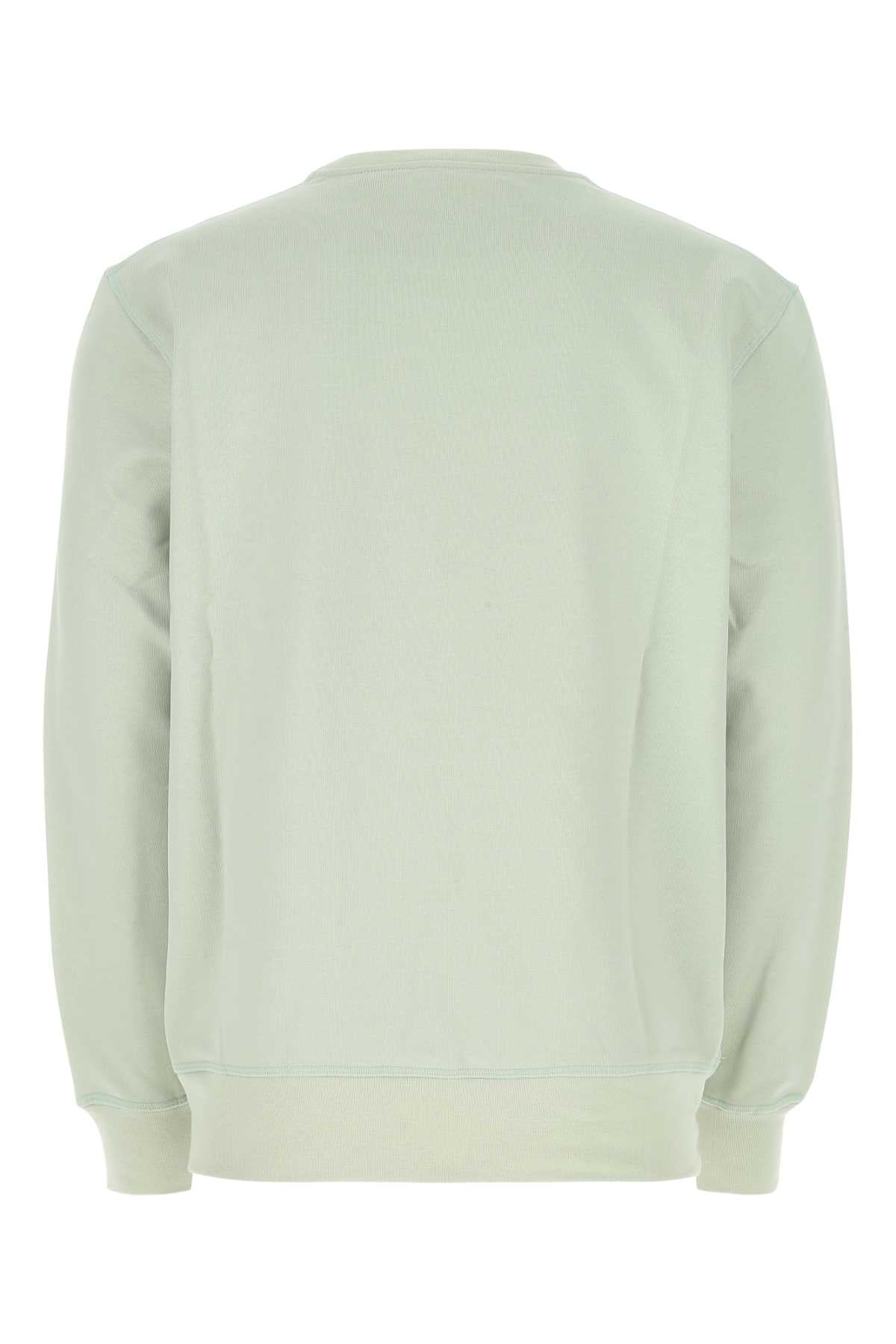 ALEXANDER MCQUEEN Pastel Green Cotton Sweatshirt for Men