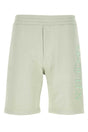 ALEXANDER MCQUEEN Pastel Green Cotton Bermuda Shorts