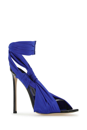 JIMMY CHOO Electric Blue 12.5 cm Heel Women's Sandals