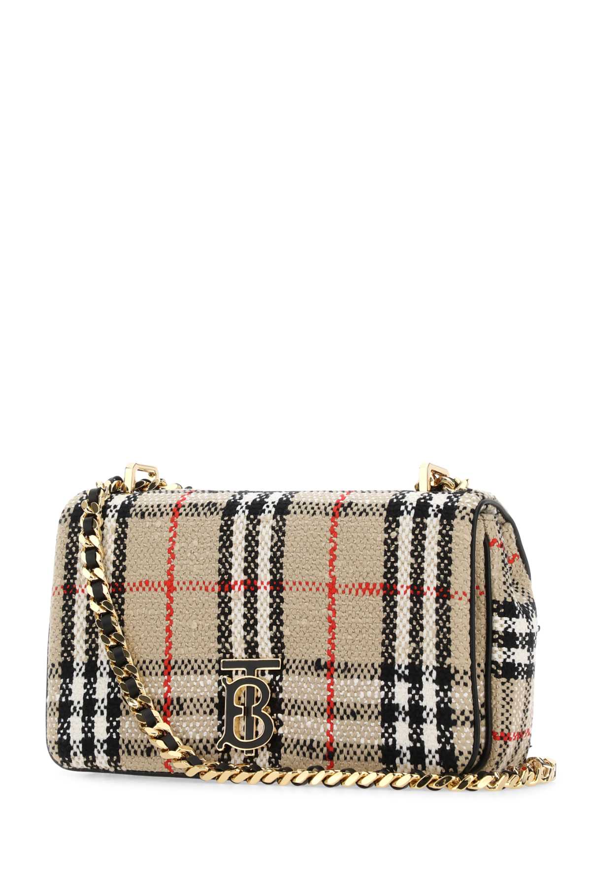 BURBERRY Mini Multicolor Boucle Loop Shoulder Handbag