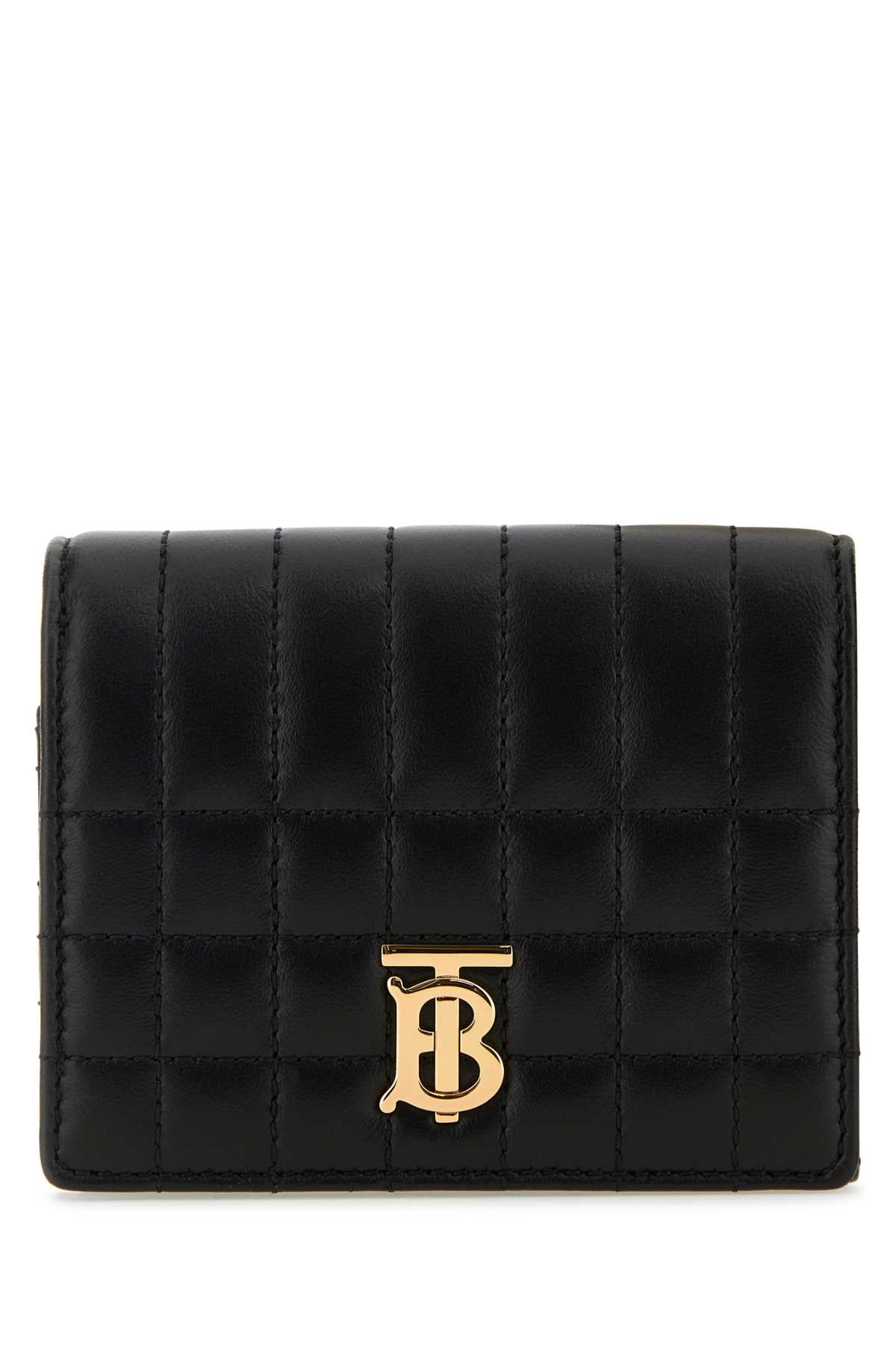 BURBERRY Elegant Black Nappa Leather Wallet - Dimensions: 12 cm x 9 cm x 2.5 cm