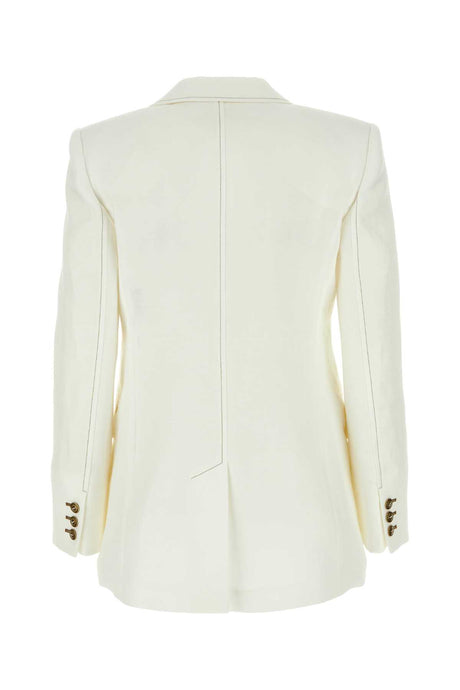 MAX MARA Elegant White Linen Verace Blazer for Women